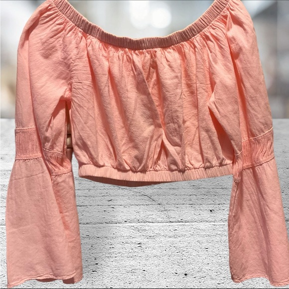 NWT Seaspice Baby Pink Long Sleeve Crop Top - Picture 1 of 10